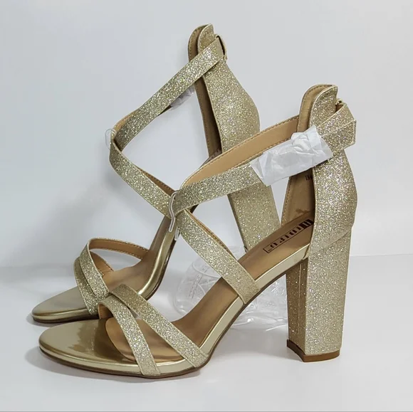 IDIFU Women's Chunky High Heel Sandal Strappy Open Toe Ankle Strap - Picture 2 of 6